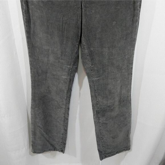 JAG! STORMY GRAY ULTRA STRETCH FINE WALE CORDUROY HIGH WAIST PANTS! SZ 18 - Picture 4 of 12